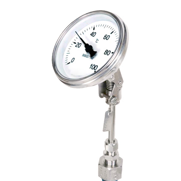 How does a liquid filled thermometer (liquid-in-metal) work? - tec