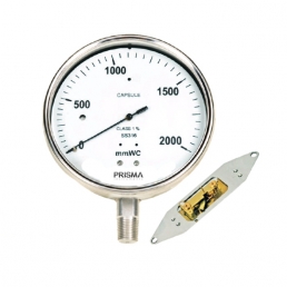 Capsule Sensing Pressure Gauge - very low pressure - Prisma